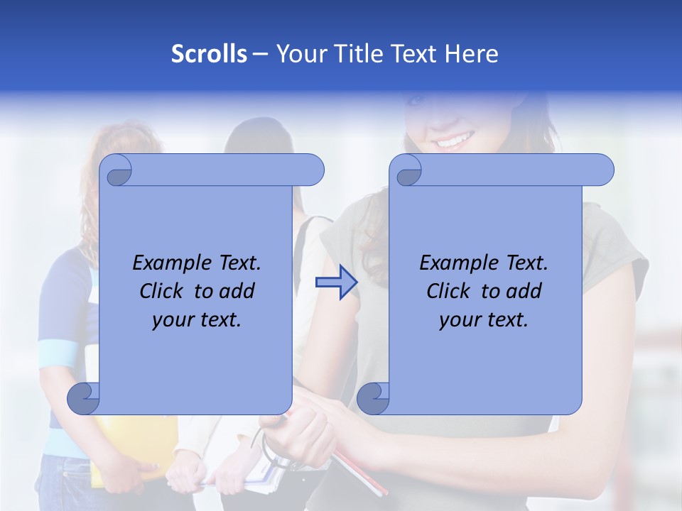 Adolescent Girlfriends Casual PowerPoint Template
