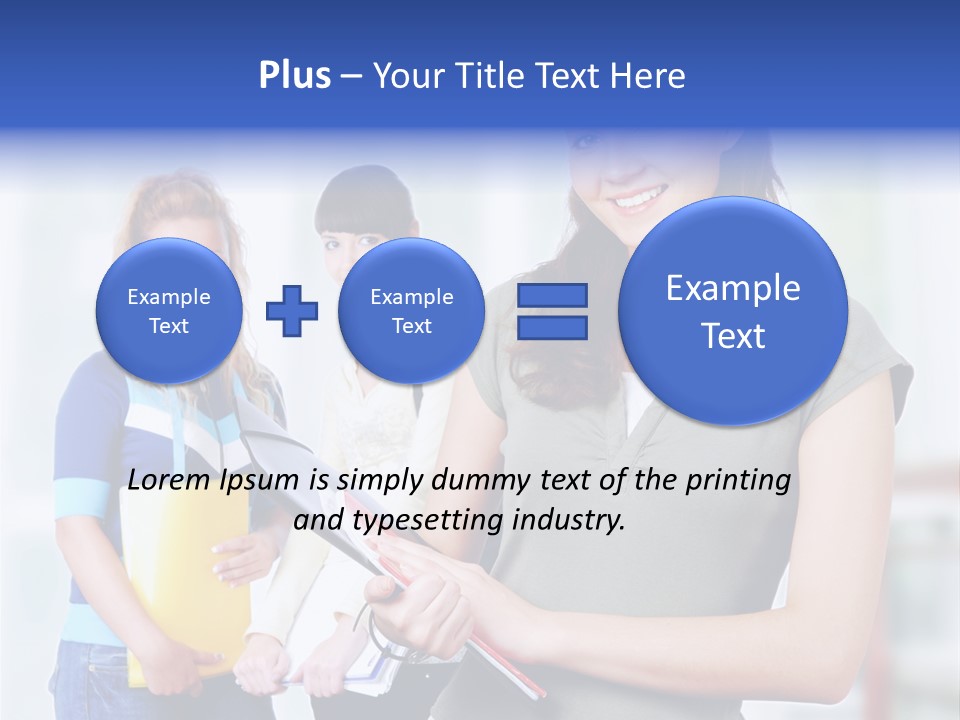 Adolescent Girlfriends Casual PowerPoint Template