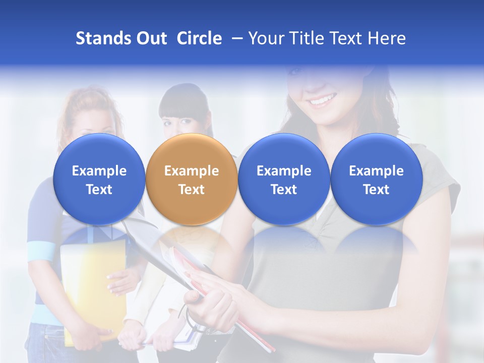 Adolescent Girlfriends Casual PowerPoint Template