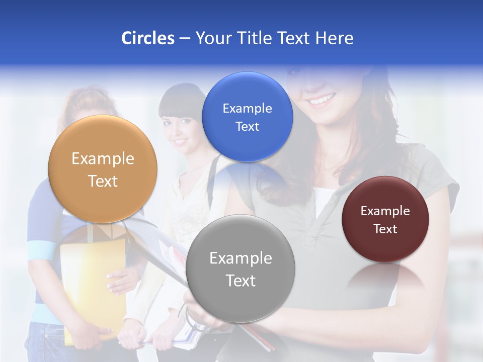 Adolescent Girlfriends Casual PowerPoint Template