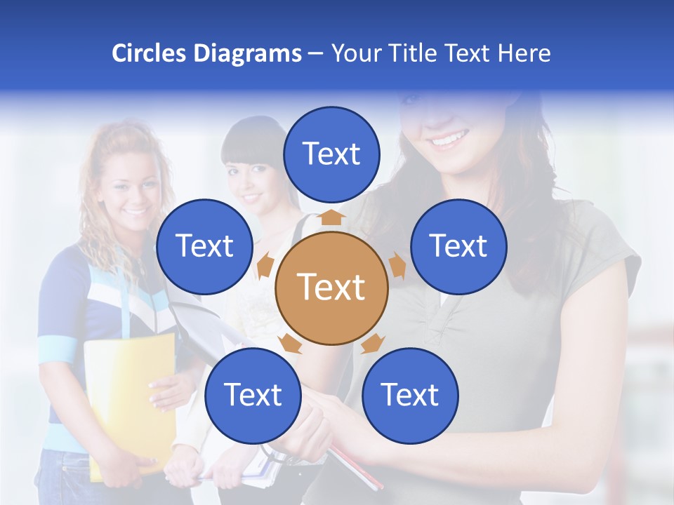 Adolescent Girlfriends Casual PowerPoint Template