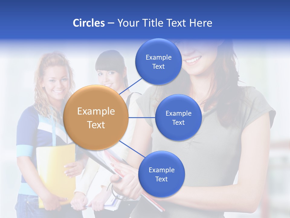 Adolescent Girlfriends Casual PowerPoint Template