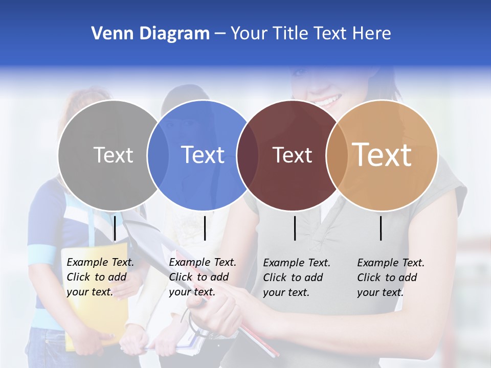 Adolescent Girlfriends Casual PowerPoint Template