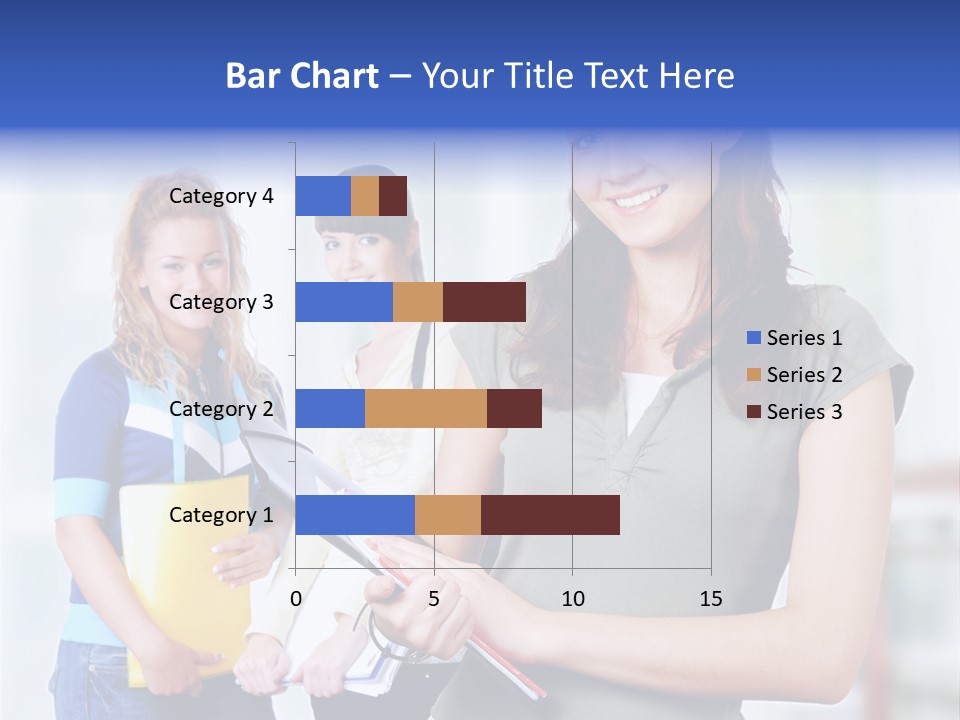 Adolescent Girlfriends Casual PowerPoint Template