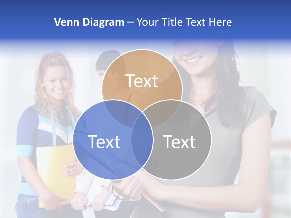 Adolescent Girlfriends Casual PowerPoint Template