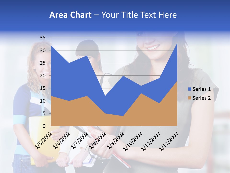 Adolescent Girlfriends Casual PowerPoint Template