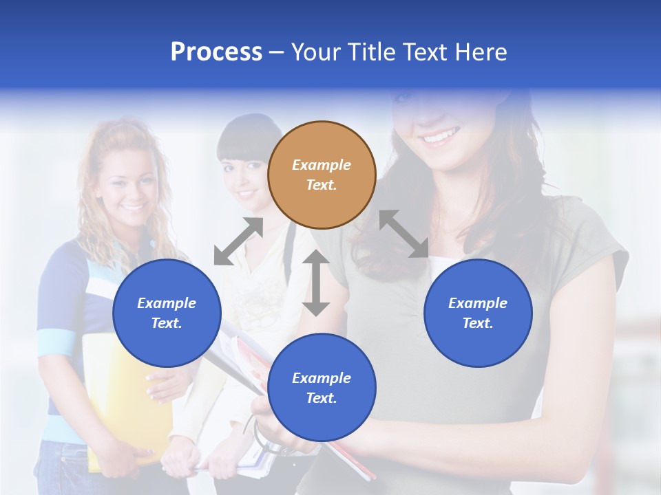 Adolescent Girlfriends Casual PowerPoint Template