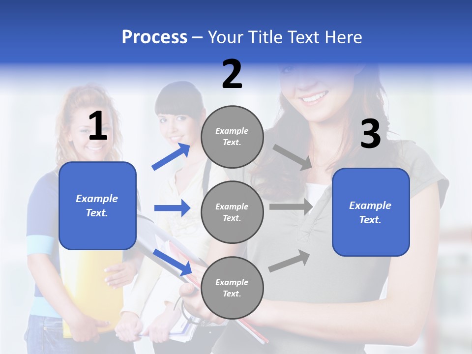 Adolescent Girlfriends Casual PowerPoint Template