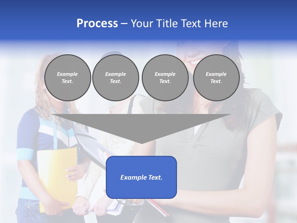 Adolescent Girlfriends Casual PowerPoint Template