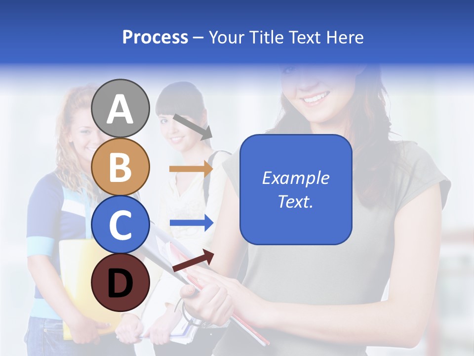 Adolescent Girlfriends Casual PowerPoint Template