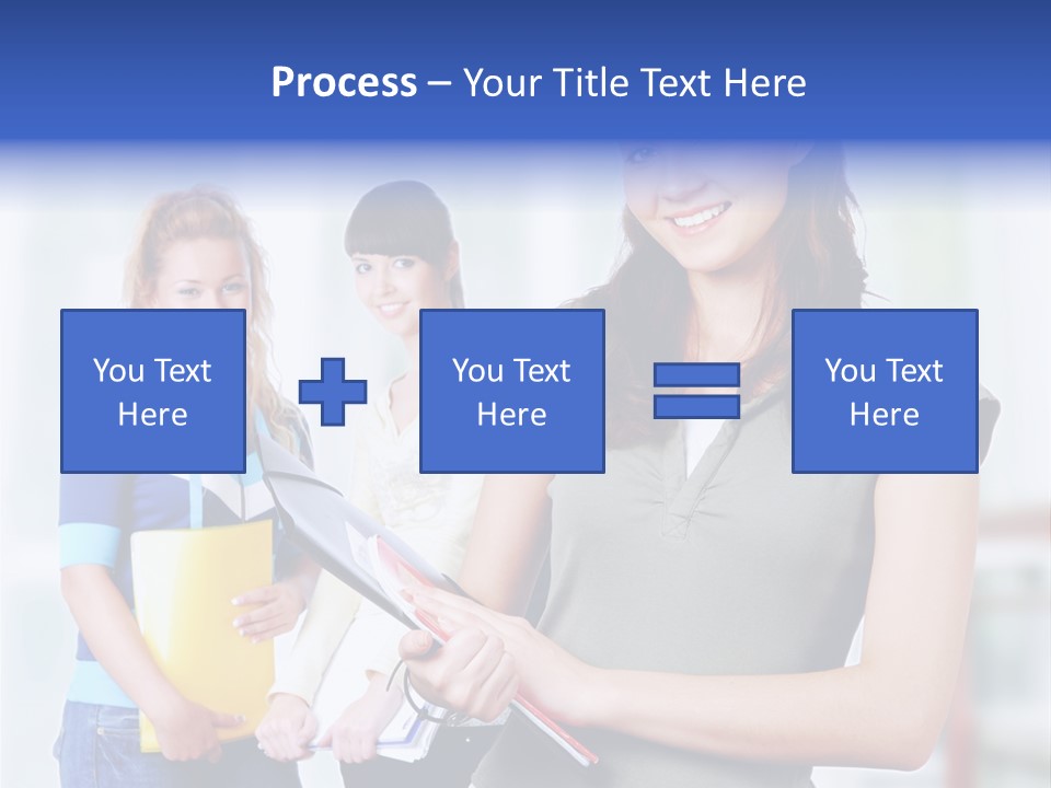 Adolescent Girlfriends Casual PowerPoint Template