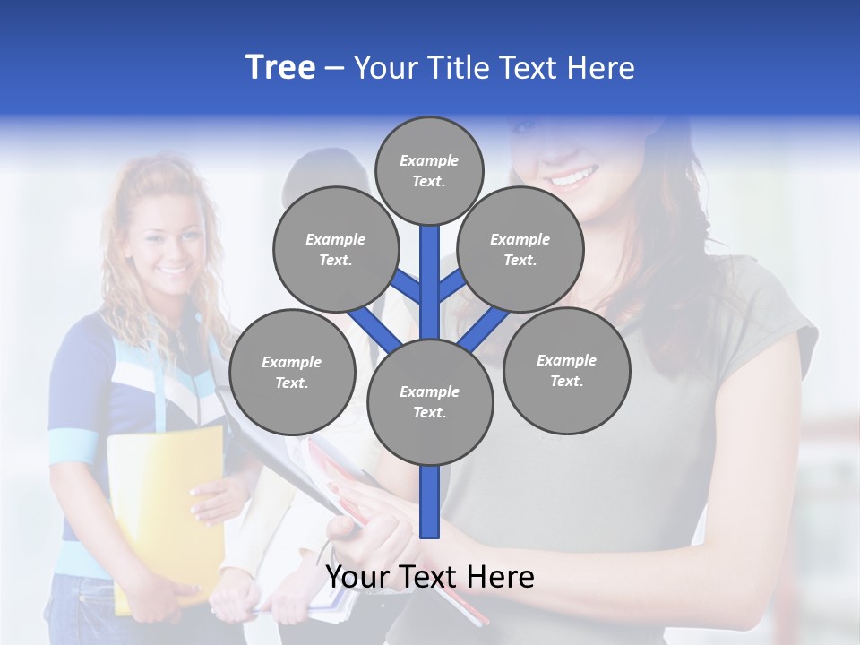 Adolescent Girlfriends Casual PowerPoint Template