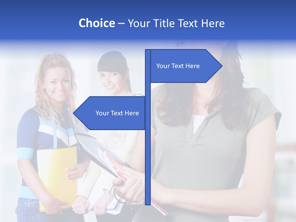 Adolescent Girlfriends Casual PowerPoint Template