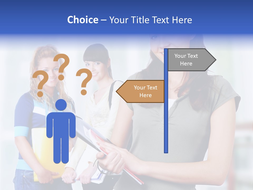 Adolescent Girlfriends Casual PowerPoint Template