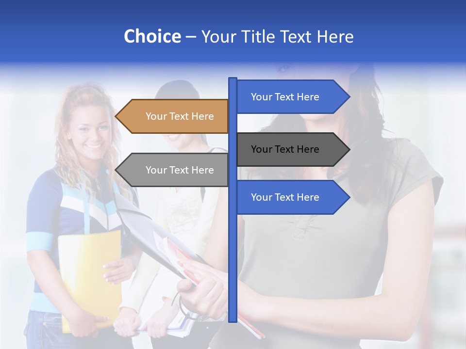 Adolescent Girlfriends Casual PowerPoint Template