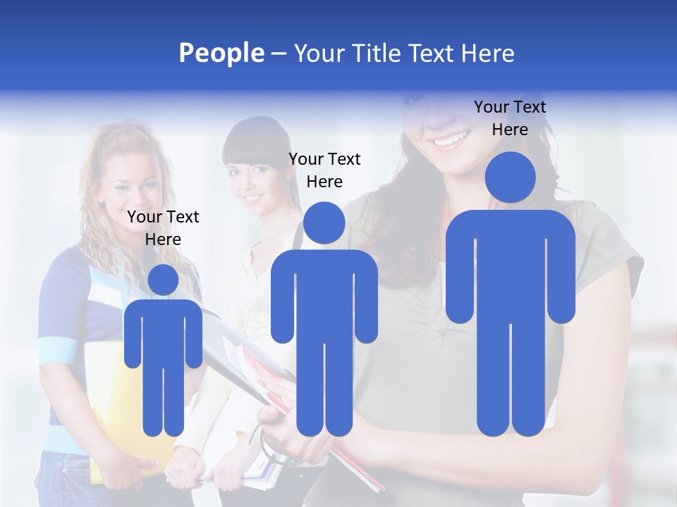 Adolescent Girlfriends Casual PowerPoint Template