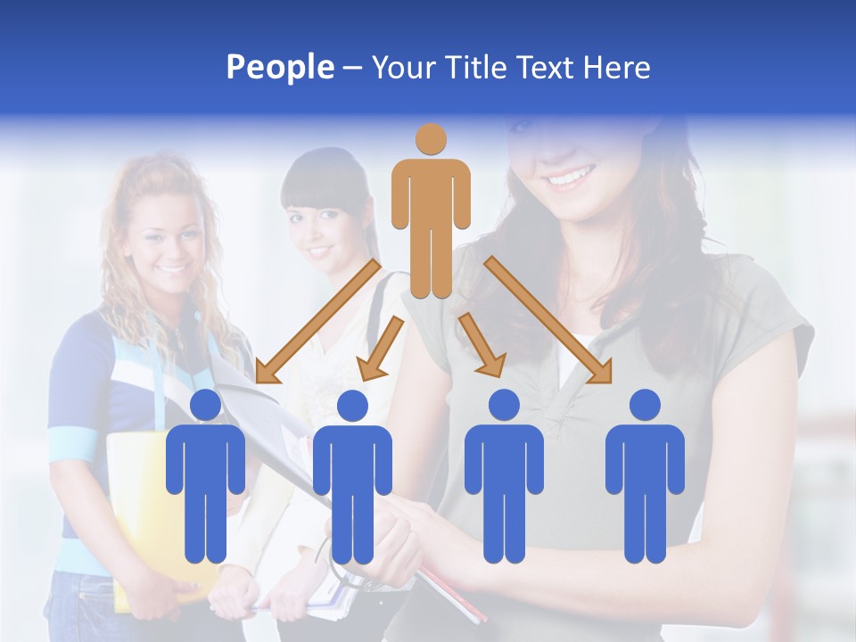 Adolescent Girlfriends Casual PowerPoint Template