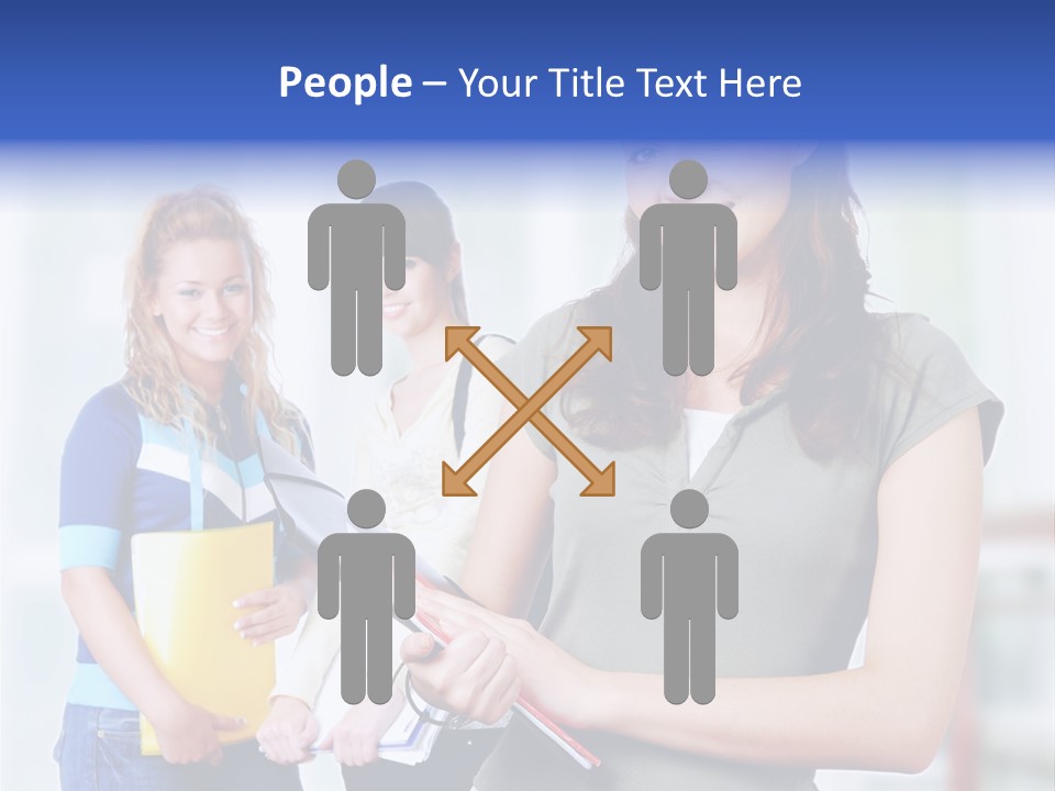 Adolescent Girlfriends Casual PowerPoint Template