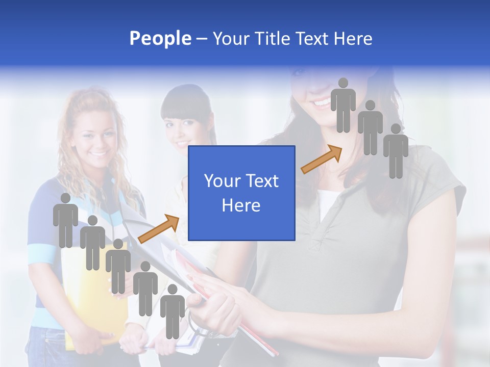 Adolescent Girlfriends Casual PowerPoint Template