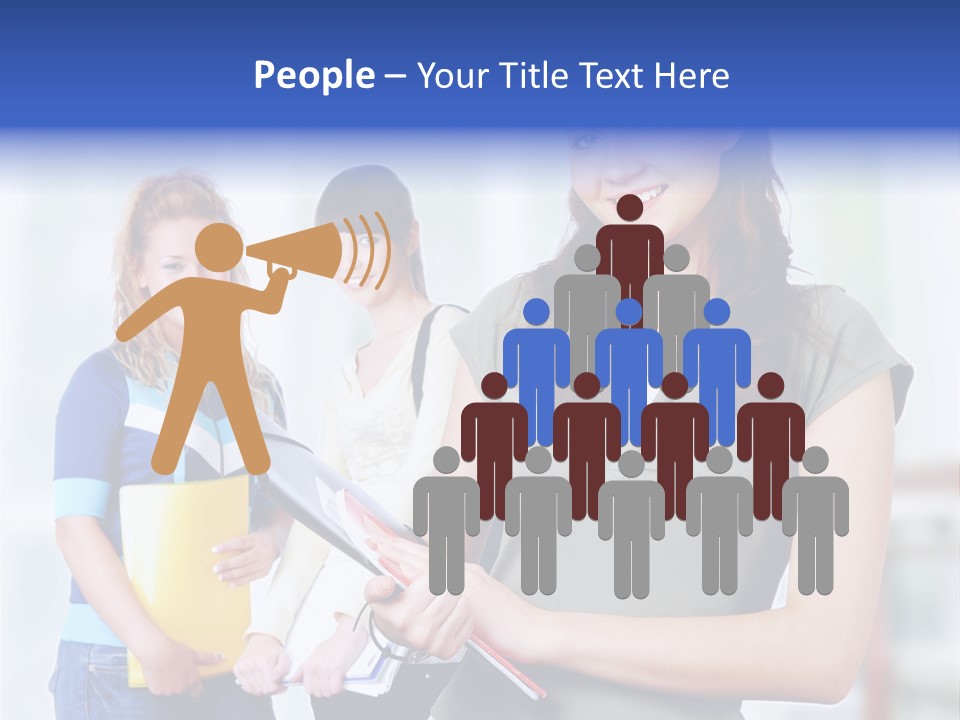 Adolescent Girlfriends Casual PowerPoint Template