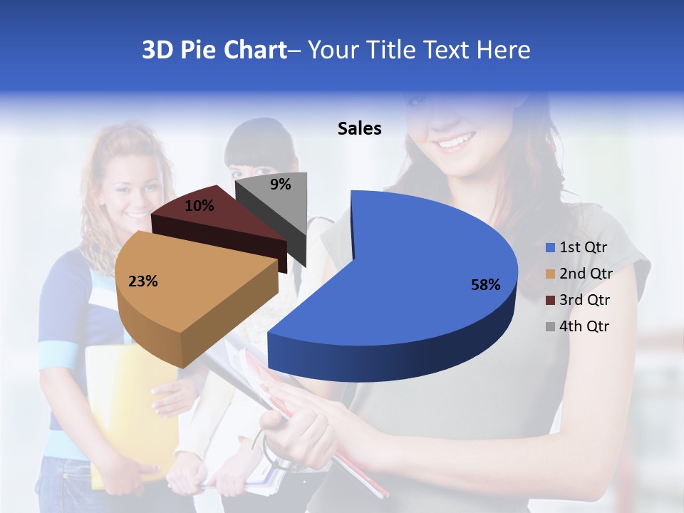 Adolescent Girlfriends Casual PowerPoint Template