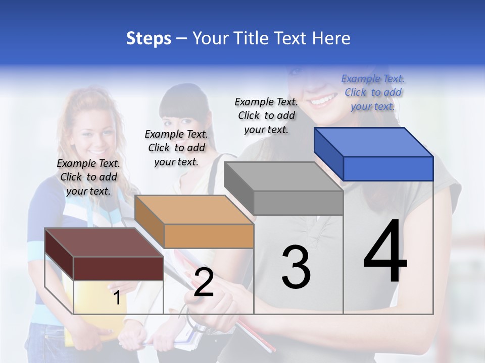 Adolescent Girlfriends Casual PowerPoint Template