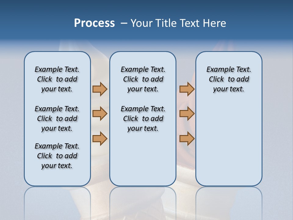 Two Ice Cream Cones On A Blue Background PowerPoint Template