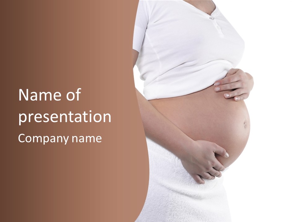 Hoping Body Belly PowerPoint Template