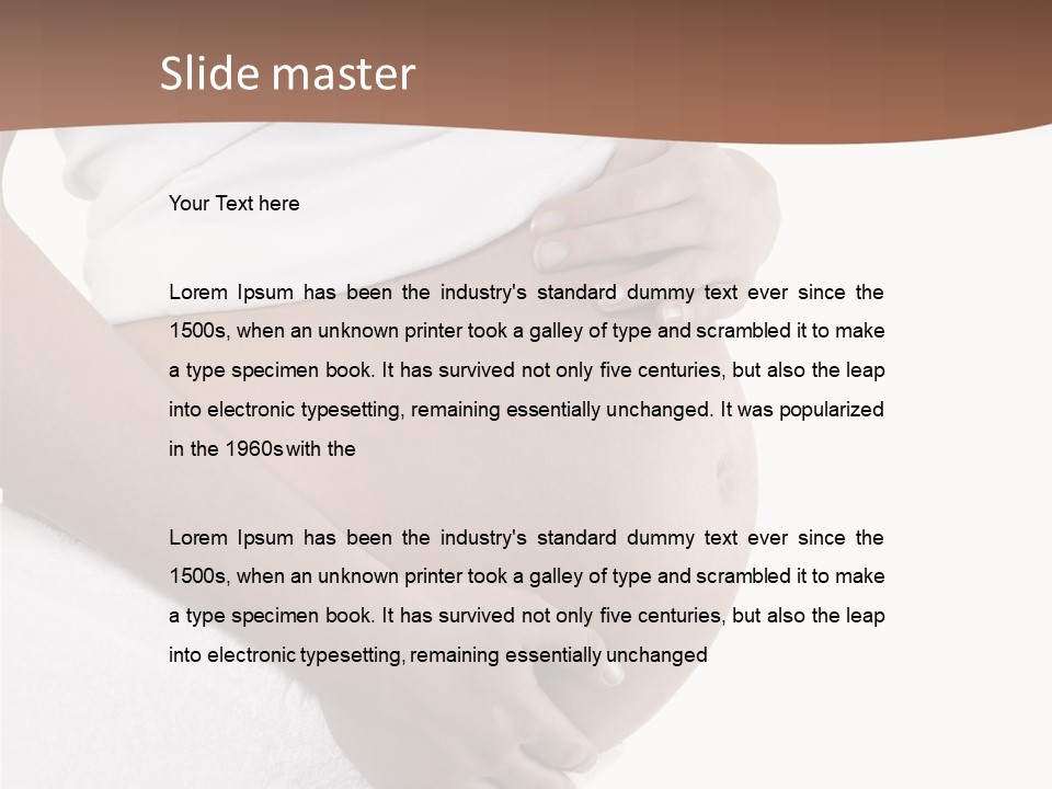 Hoping Body Belly PowerPoint Template