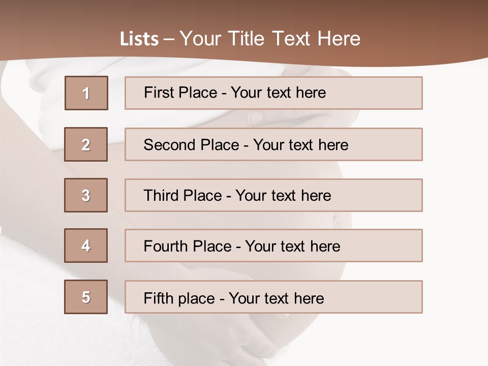 Hoping Body Belly PowerPoint Template