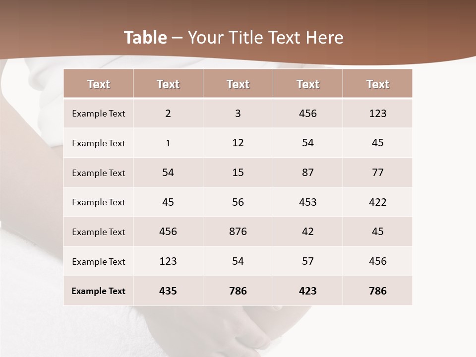 Hoping Body Belly PowerPoint Template
