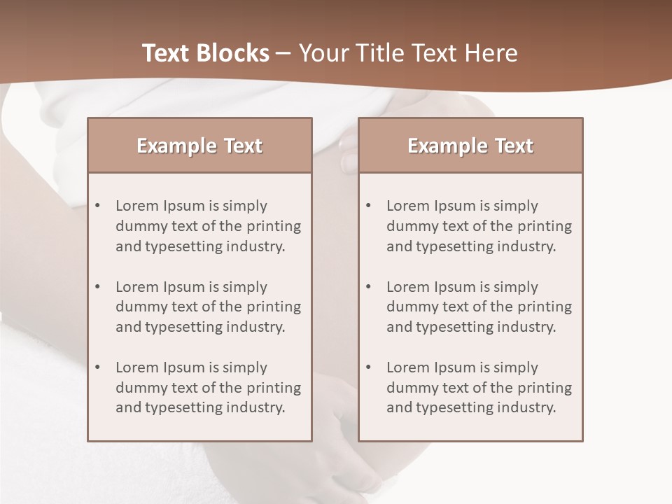 Hoping Body Belly PowerPoint Template