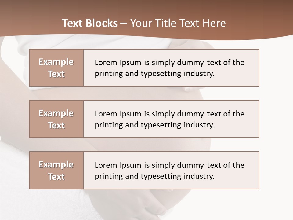Hoping Body Belly PowerPoint Template