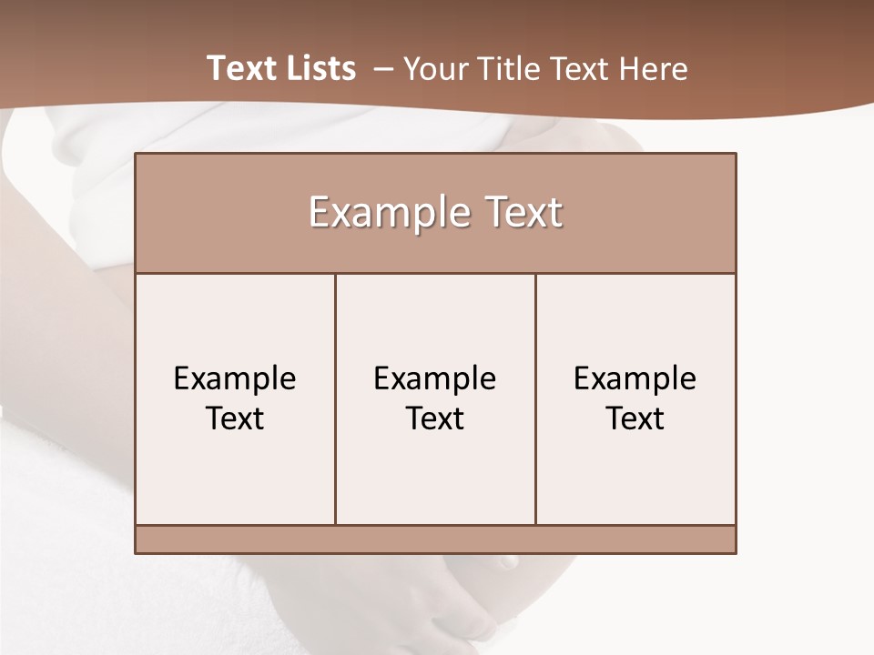 Hoping Body Belly PowerPoint Template