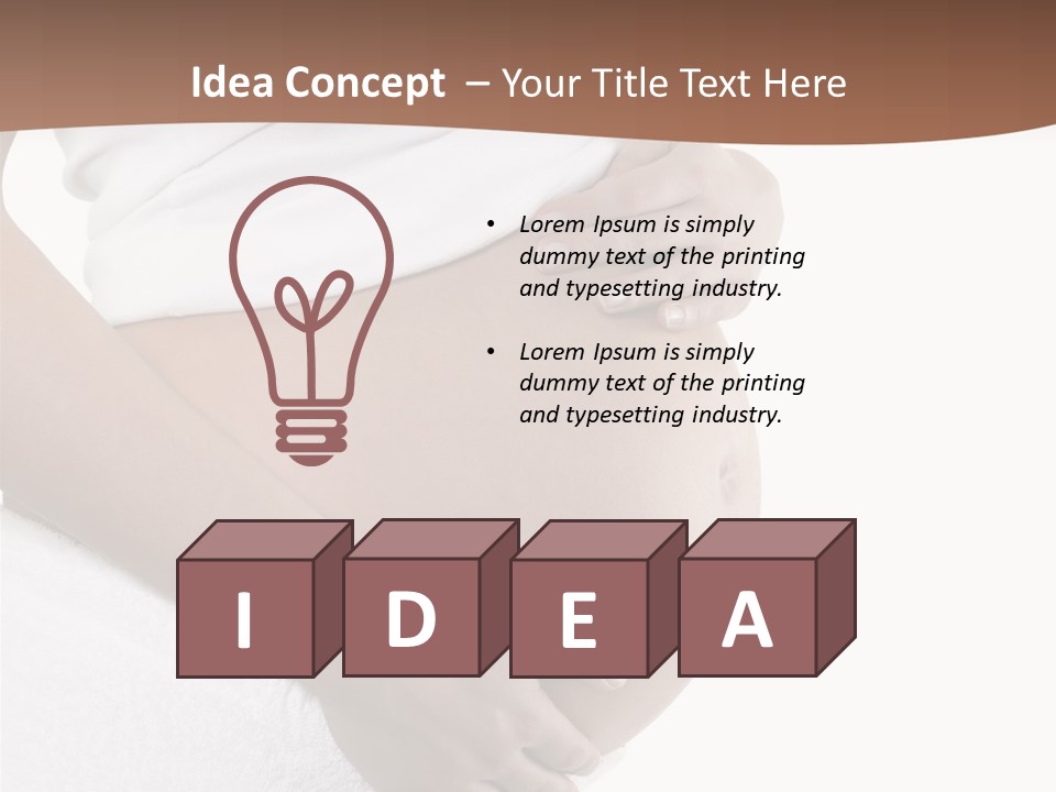 Hoping Body Belly PowerPoint Template