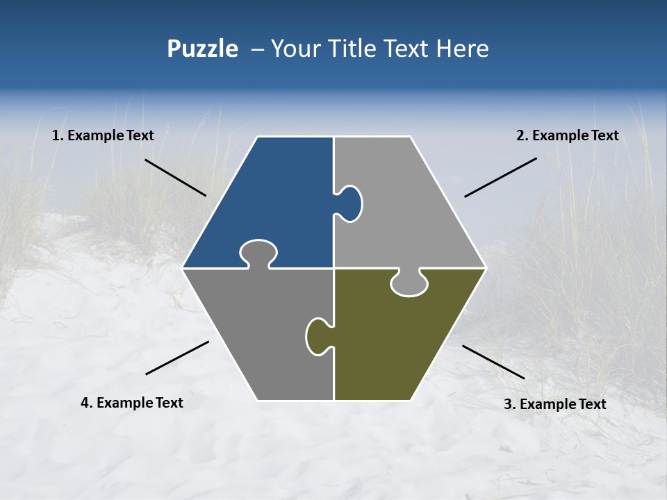 Sand Shore Florida PowerPoint Template