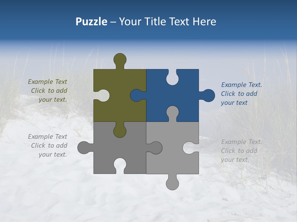 Sand Shore Florida PowerPoint Template