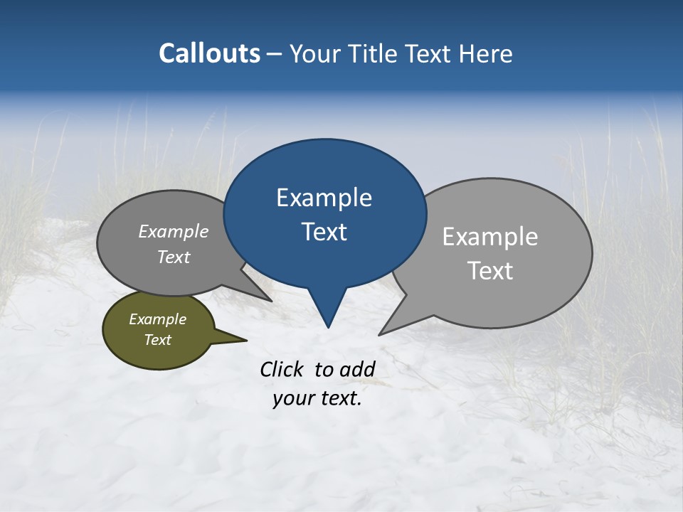 Sand Shore Florida PowerPoint Template