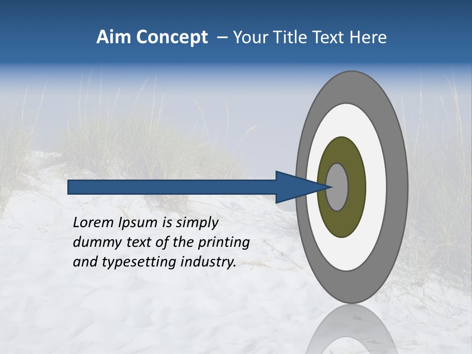 Sand Shore Florida PowerPoint Template