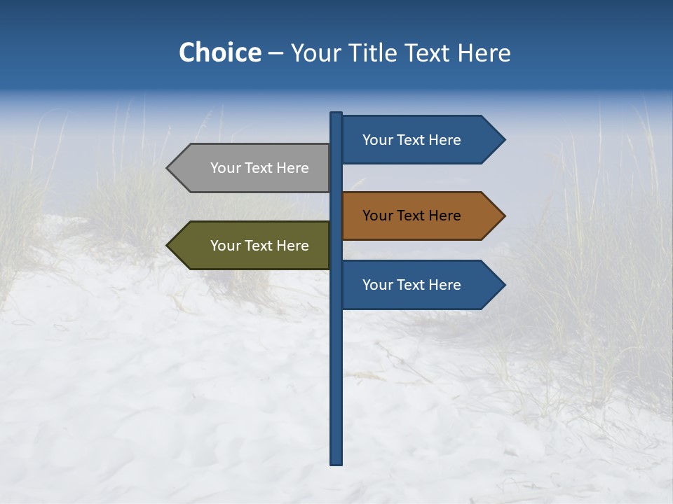 Sand Shore Florida PowerPoint Template