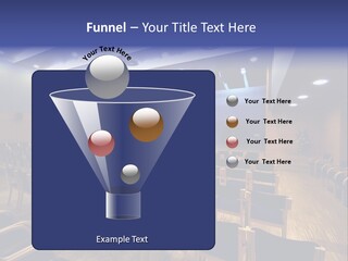A Lecture Hall With Rows Of Chairs And A Projector Screen PowerPoint Template