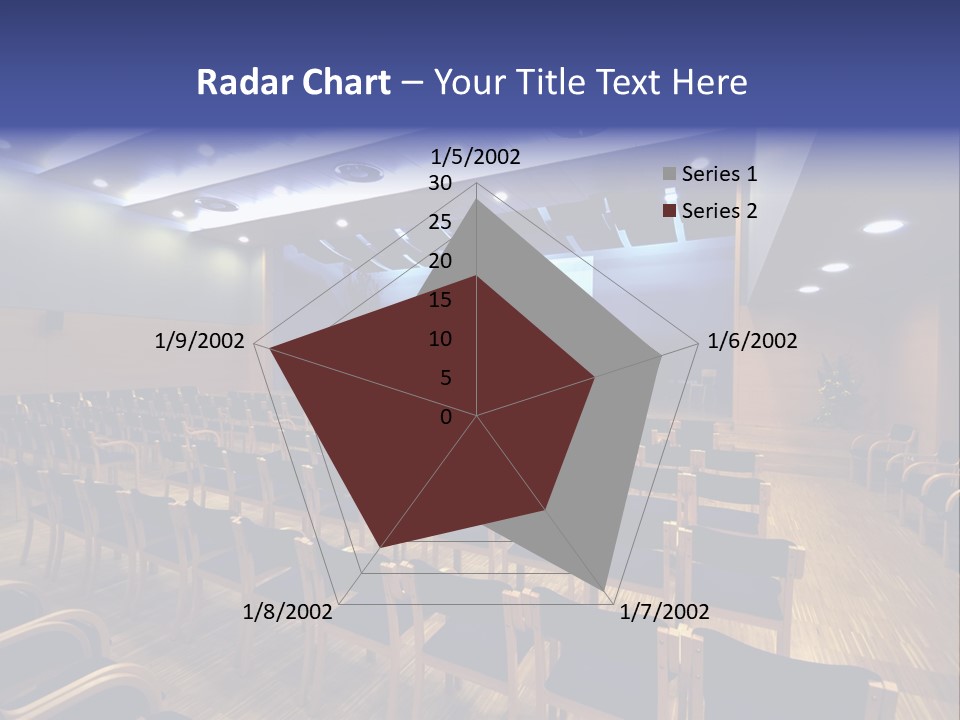 A Lecture Hall With Rows Of Chairs And A Projector Screen PowerPoint Template