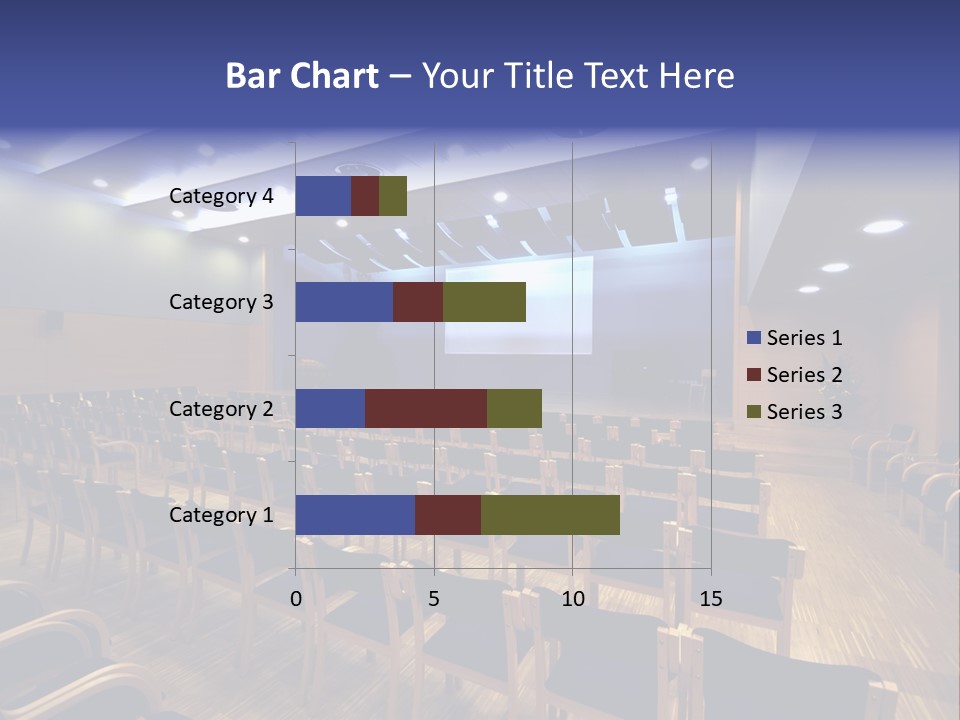 A Lecture Hall With Rows Of Chairs And A Projector Screen PowerPoint Template