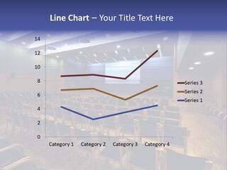 A Lecture Hall With Rows Of Chairs And A Projector Screen PowerPoint Template
