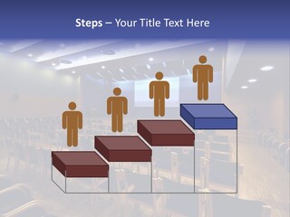 A Lecture Hall With Rows Of Chairs And A Projector Screen PowerPoint Template