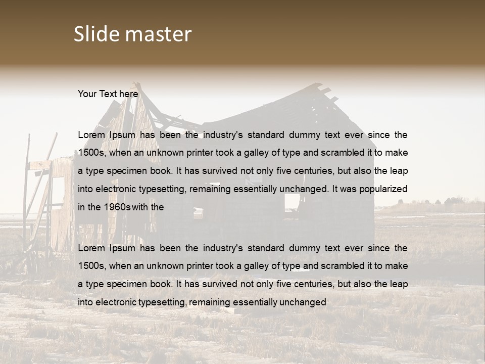 Abandoned Sky Long PowerPoint Template