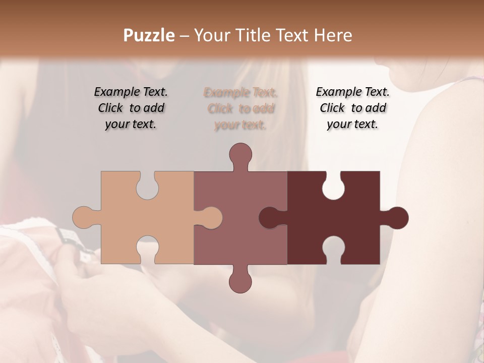 Two Women Sitting On A Couch Looking At A Piece Of Clothing PowerPoint Template