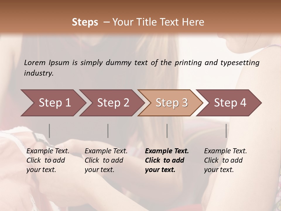 Two Women Sitting On A Couch Looking At A Piece Of Clothing PowerPoint Template