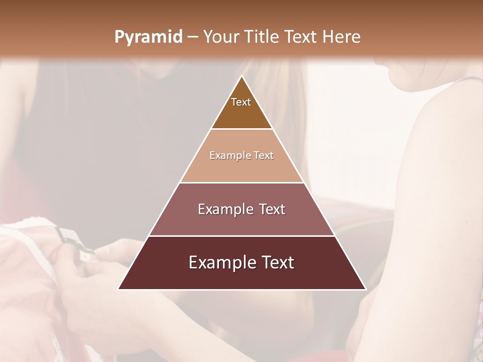 Two Women Sitting On A Couch Looking At A Piece Of Clothing PowerPoint Template