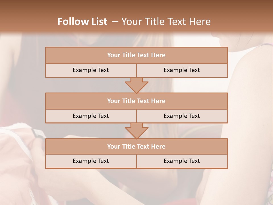Two Women Sitting On A Couch Looking At A Piece Of Clothing PowerPoint Template